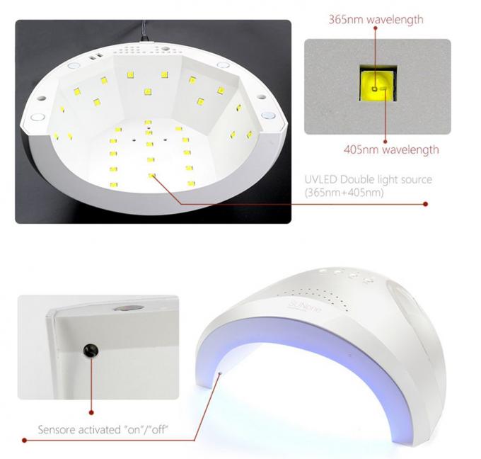 Pink SUN1 Sunone Lamp Nail Dryer Uv Led Fast Drying 48w 24w Smart Touch