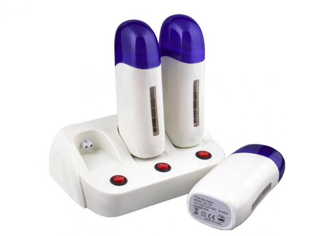Double Beauty Salon Wax Warmer , Portable Skin Care 100ml * 3pcs Depilatory Wax Heater