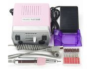 ABS Plastic Pink Pedicure Acrylics Professional Electric Nail Drill 24*20*9.5cm