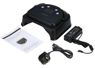 China Electric Black 64W Gel Light Nail Dryer Rechargeable Metal Style Led Uv Nail Lamp supplier