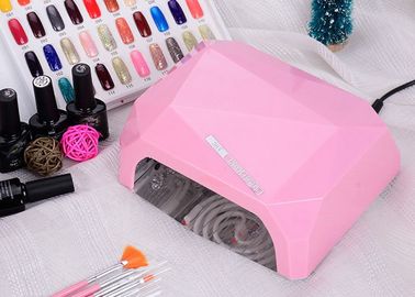 China LED UV CCFL LED Nail Lamp Dual Hand Red Diamond Shape With Environment Protection supplier