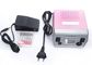 ABS Plastic Pink Pedicure Acrylics Professional Electric Nail Drill 24*20*9.5cm supplier
