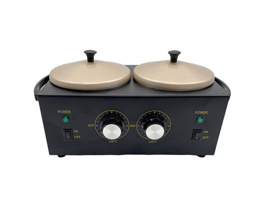wax warmer black 500cc *2 metal wax warmer Double pot wax heater for salon beauty 2LB double 500ml for us 300w 2lb