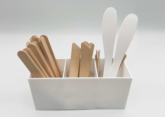 wax tools storage wooden stick storage mini plastic stroage wooden spatulas station